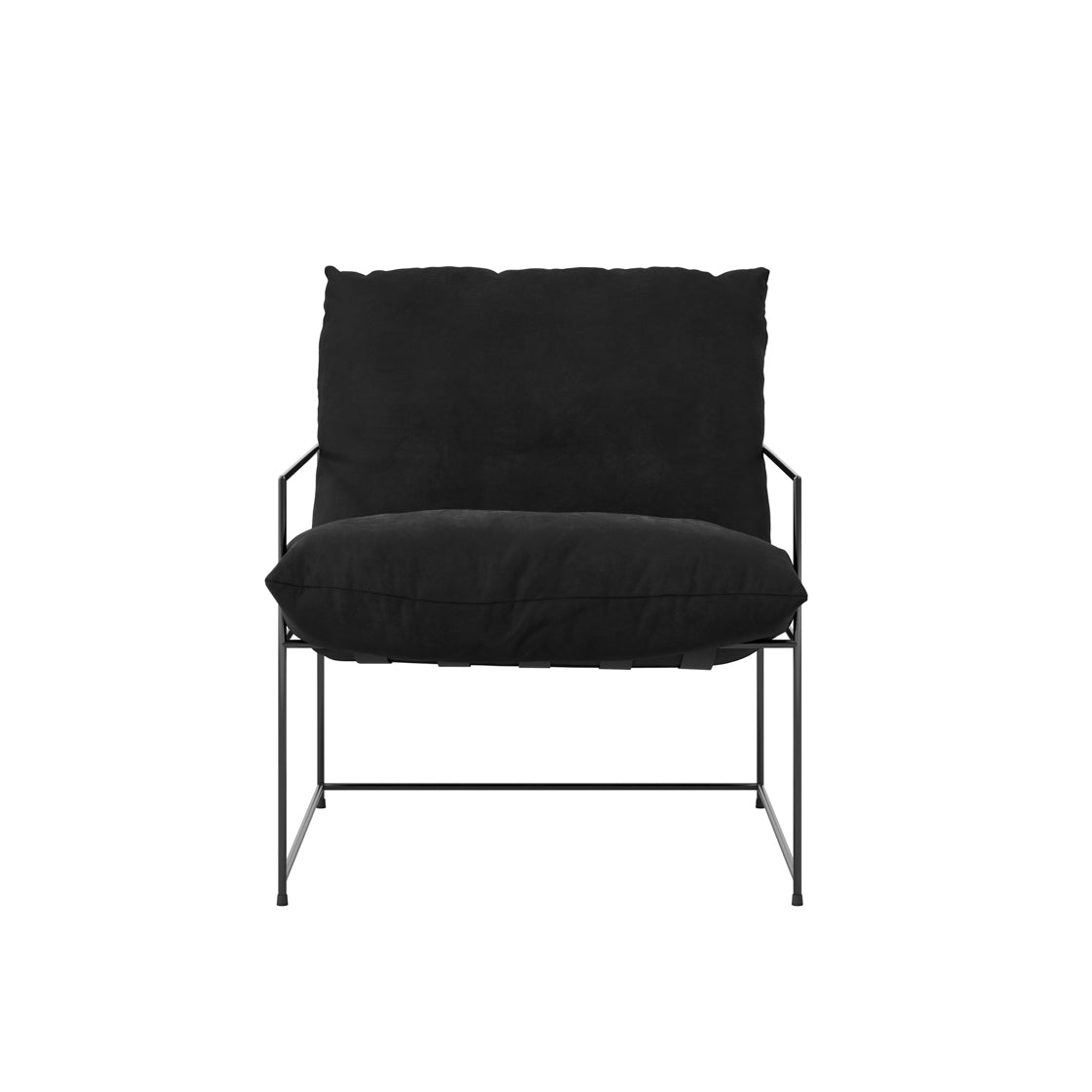 Brook Black Accent Armchair